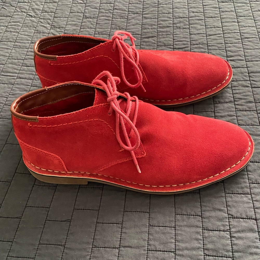 Kenneth Cole Red Suede Dress Shoes